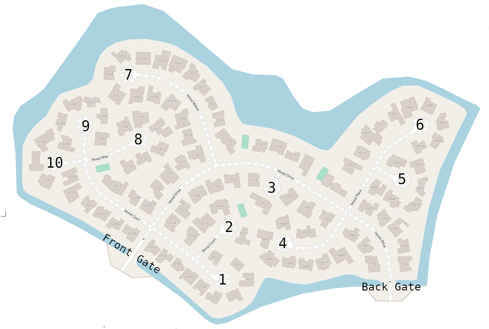 Map of the Maplewood Isle community